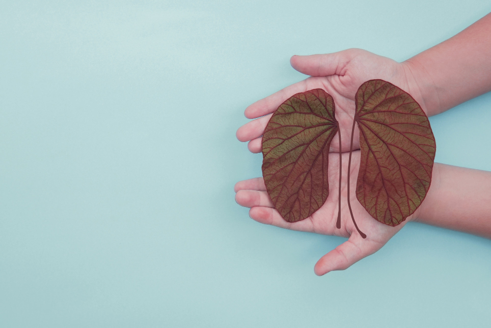 A medical illustration showing the brain and spinal cord, highlighting the compression of the cerebellum in Chiari malformation, with a car accident in the background symbolizing potential trauma.