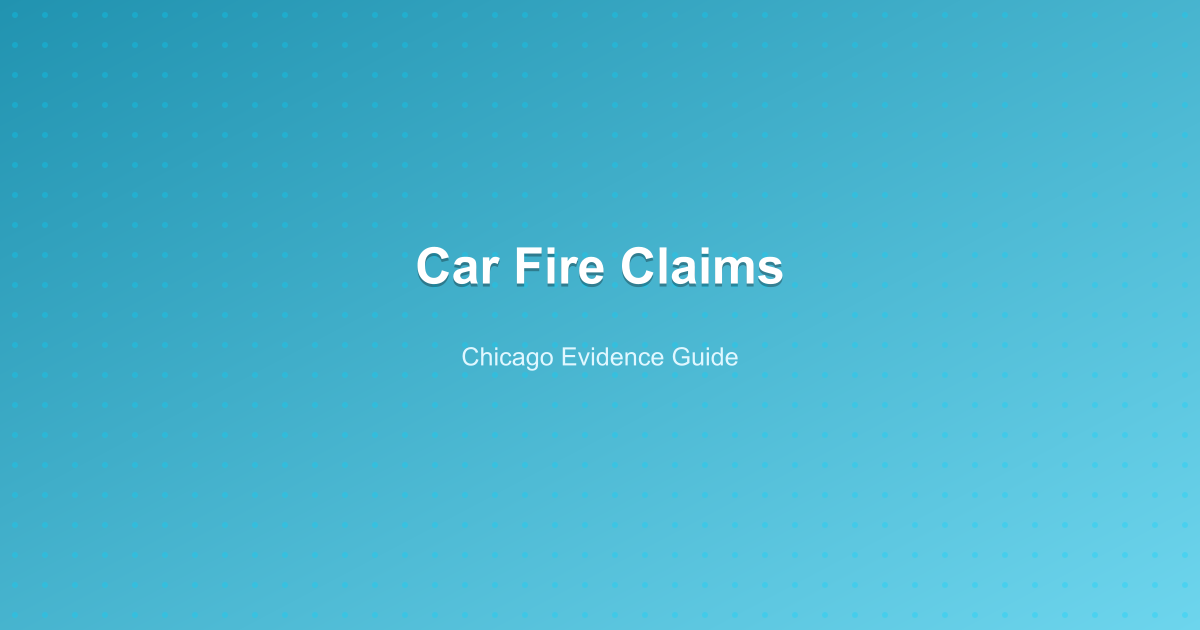 Car Fires After Collisions in Chicago: Evidence Preservation, Product-Liability Flags, and Immediate Steps