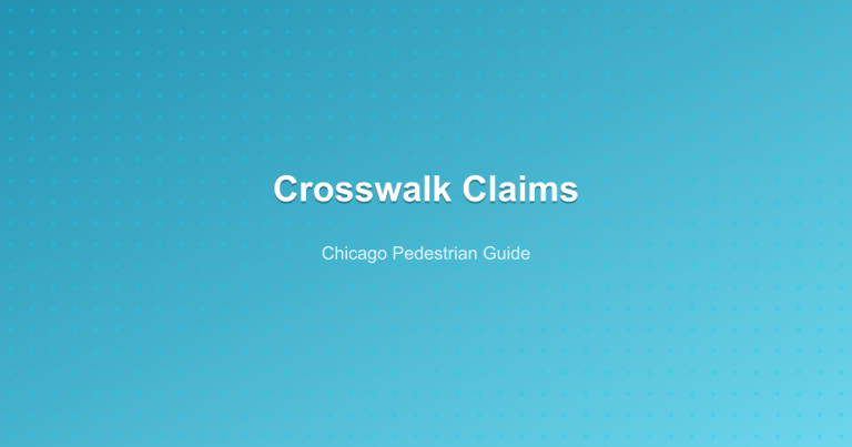 Crosswalk Claims - Chicago Pedestrian Guide