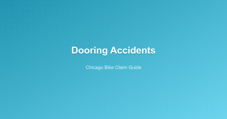 Dooring Accidents - Chicago Bike Claim Guide