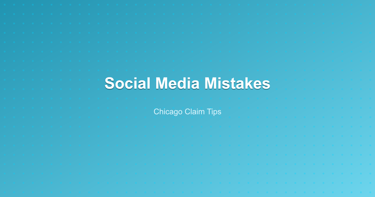 Post-Crash Social Media Mistakes: What Can Hurt a Chicago Car Accident Claim (and What to Do Instead)