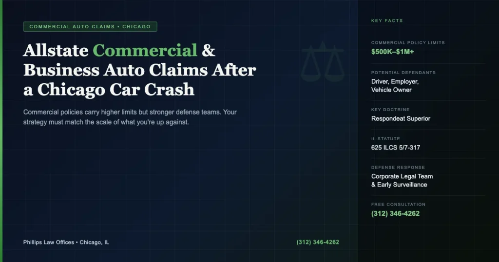 Allstate commercial auto claim Chicago — Phillips Law Offices guide to commercial vehicle crashes