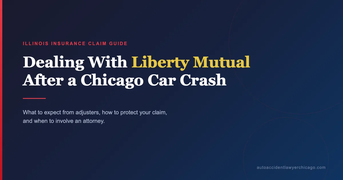 Guide to dealing with Liberty Mutual insurance claims after a Chicago car accident
