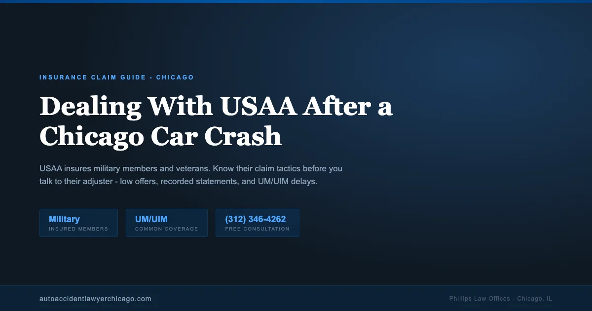 How to deal with USAA insurance after a Chicago car accident - claim guide