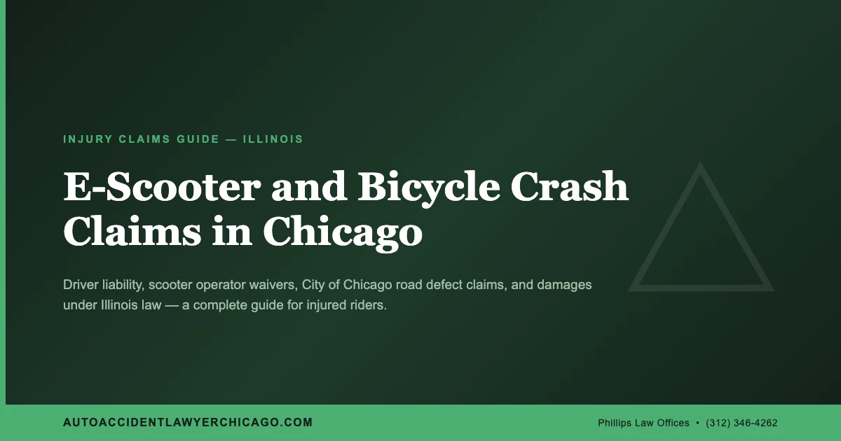 E-Scooter and Bicycle Crash Claims in Chicago
