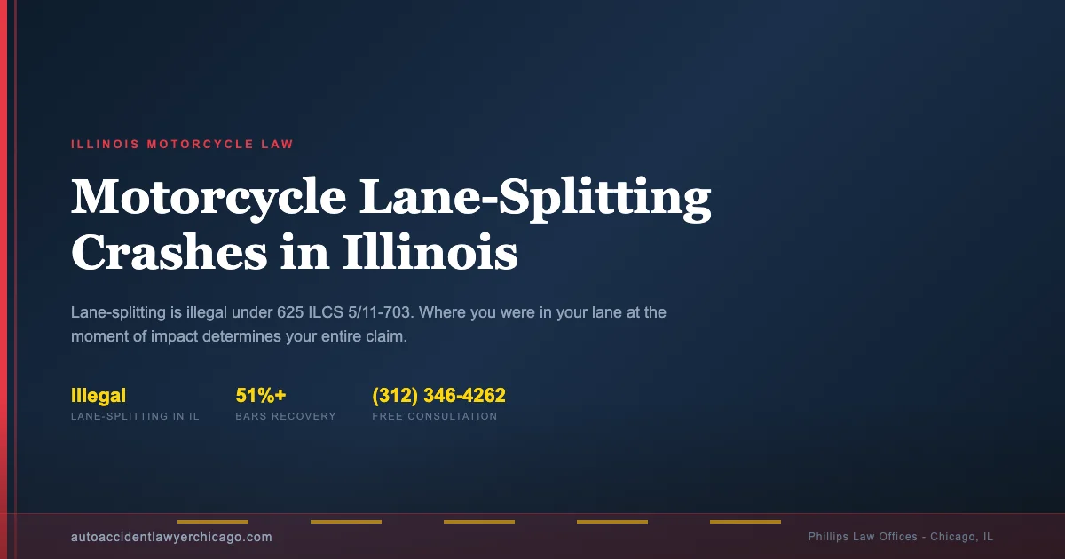 Motorcycle Lane-Filtering and Lane-Splitting Crashes in Illinois