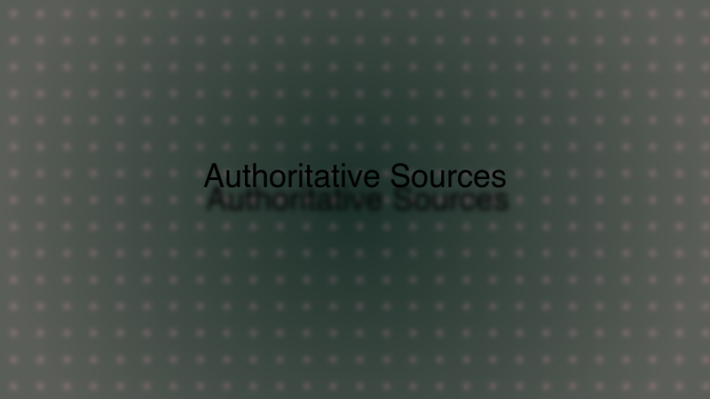 Authoritative Sources