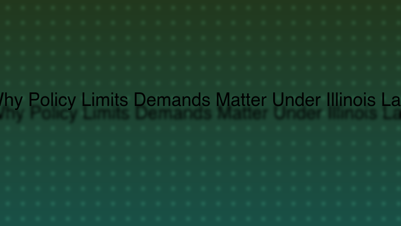Why Policy Limits Demands Matter Under Illinois Law